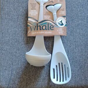Joie 2 Piece Whale Themed Ladle & Slotted Spoon Set Eco Friendly New